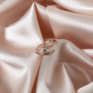 Endless Nail Ring- Rose Gold