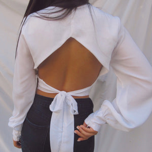 Arya White Corset Top